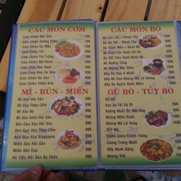 Thực đơn- Quán Ăn Ẩm Thực Thiên Kim - Phục Vụ Các Món Ăn 3 Miền