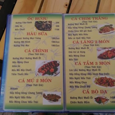 Thực đơn- Quán Ăn Ẩm Thực Thiên Kim - Phục Vụ Các Món Ăn 3 Miền
