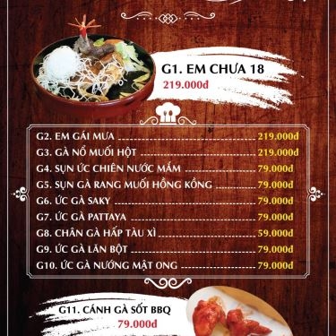 Thực đơn- Nhà Hàng Ami - BBQ & Garden Beer