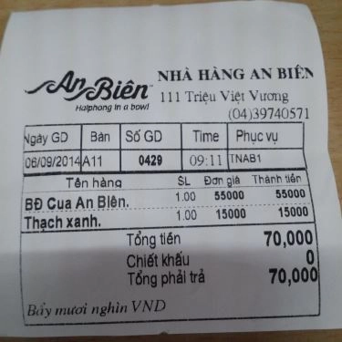 Tổng hợp- Quán Ăn An Biên - Món Ngon Hải Phòng - Triệu Việt Vương