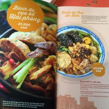 Thực đơn- Quán Ăn An Biên - Món Ngon Hải Phòng - Trần Thái Tông