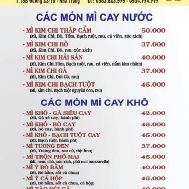 Thực đơn- Quán Ăn Ăn Gì Cũng Được - Mì Bay & Sushi