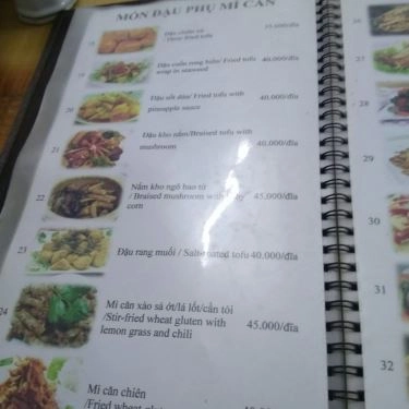 Thực đơn- Quán Ăn An Phúc - Quán Chay - Thái Hà