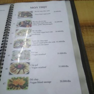 Thực đơn- Quán Ăn An Phúc - Quán Chay - Thái Hà