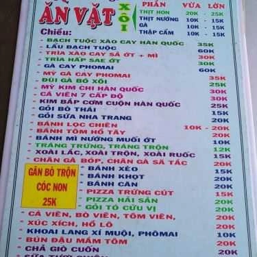 Thực đơn- Quán Ăn Ăn Vặt 169