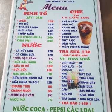 Thực đơn- Quán Ăn Ăn Vặt 169
