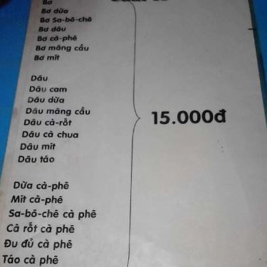 Thực đơn- Quán Ăn Khu Ăn Vặt Cao Thắng - Bàn Cờ