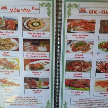 Tổng hợp- Nhà Hàng Anh Em N & M Restaurant