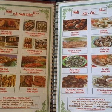 Tổng hợp- Nhà Hàng Anh Em N & M Restaurant