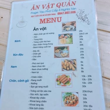 Thực đơn- Quán Ăn Anh Em Quán - Bánh Mì Chảo