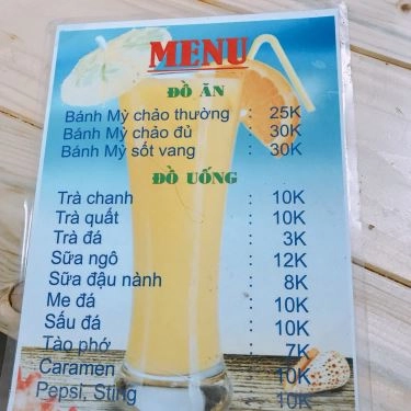 Thực đơn- Quán Ăn Anh Em Quán - Bánh Mì Chảo