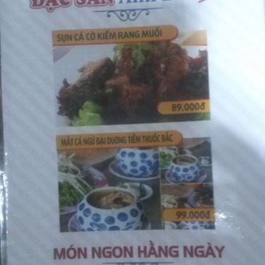 Thực đơn- Quán Ăn Anh Em Quán - Hải Sản Tươi Sống