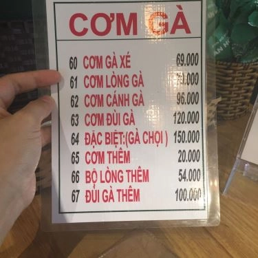 Thực đơn- Quán Ăn An Hòa - Bún Bò Huế - Nguyễn Hữu Cảnh