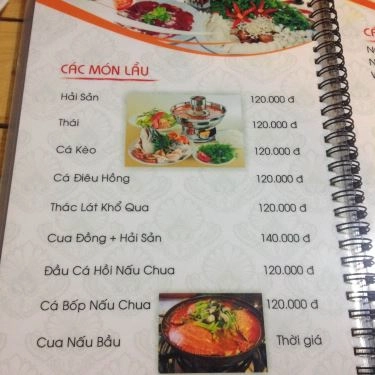 Thực đơn- Quán Ăn Ao Cá Sinh Viên - Hải Sản Tươi Sống