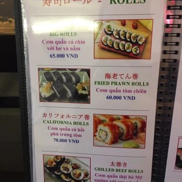 Thực đơn- Quán Ăn Aomori Sushi - Ẩm Thực Nhật Bản