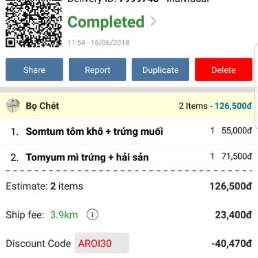 Thực đơn- Quán Ăn Aroi Mak Mak - Món Thái