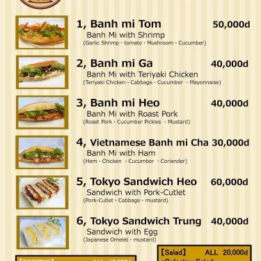 Thực đơn- Nhà Hàng Asovia Resraurant - Ẩm Thực Nhật Bản