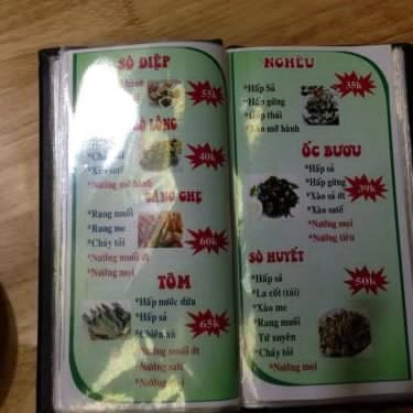Thực đơn- Quán Ăn A Tú Quán - Lẩu Nướng