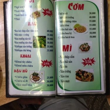 Thực đơn- Quán Ăn A Tú Quán - Lẩu Nướng