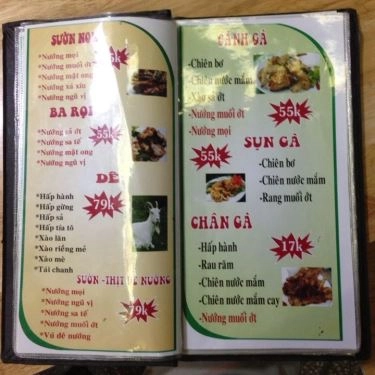 Thực đơn- Quán Ăn A Tú Quán - Lẩu Nướng