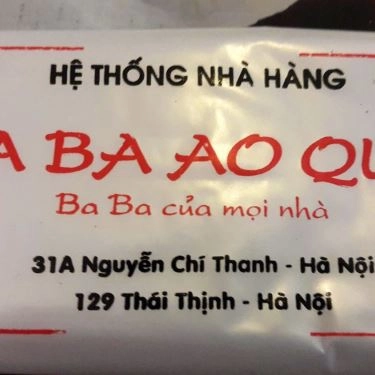 Tổng hợp- Nhà Hàng BaBa Ao Quê - Nguyễn Chí Thanh