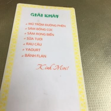 Thực đơn- Quán Ăn Bá Bửu - Hủ Tiếu Mì & Giải Khát