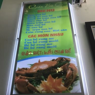 Thực đơn- Quán Ăn Bà Cụ - Bánh Đa, Nem & Miến Cua Bể Hải Phòng