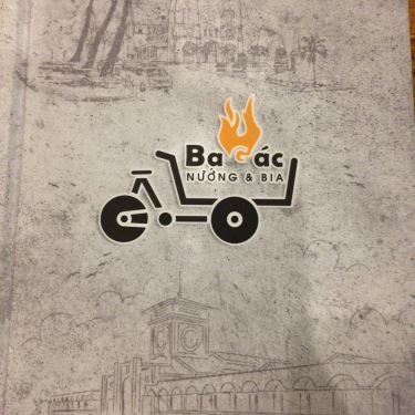 Thực đơn- Quán Ăn Ba Gác - Nướng & Bia - Song Hành