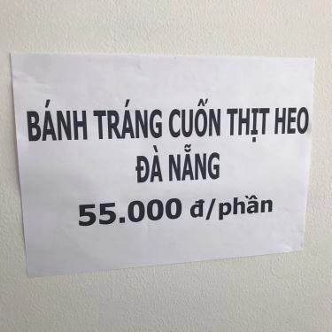 Thực đơn- Quán Ăn Bà Hà - Bún Chả Cá Đà Nẵng