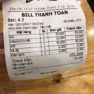 Tổng hợp- Quán Ăn Bà Lâm - Cháo Gỏi Vịt