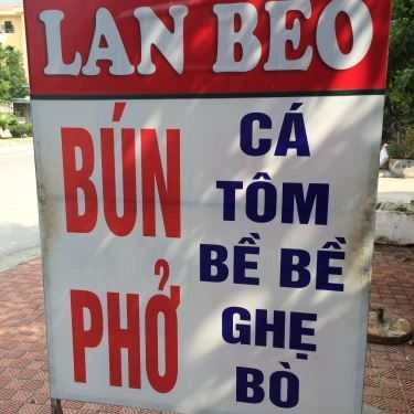 Thực đơn- Bà Lan Béo - Cháo, Bún & Miến