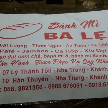 Tổng hợp- Quán Ăn Ba Lẹ - Bánh Mì Thịt
