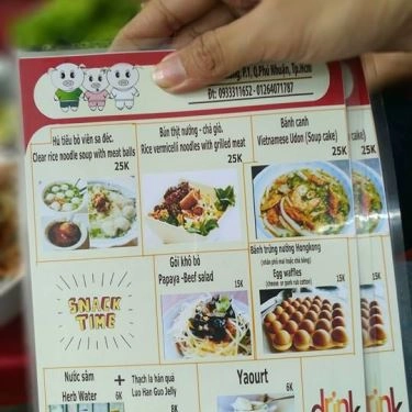 Thực đơn- Quán Ăn Bà Tư - Bún Thịt Nướng & Bún Chả Cá