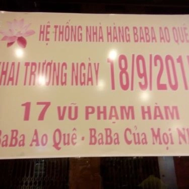 Tổng hợp- Nhà Hàng BaBa Ao Quê - Nguyễn Chí Thanh