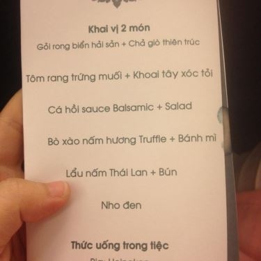 Thực đơn- Nhà Hàng Bạch Kim - Tiệc Cưới & Hội Nghị