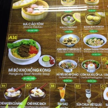 Thực đơn- Quán Ăn Bamboo Dimsum - AEON Mall Tân Phú