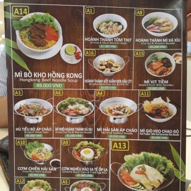 Thực đơn- Quán Ăn Bamboo Dimsum - AEON Mall Tân Phú