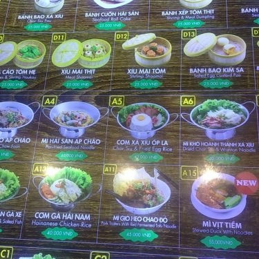 Thực đơn- Quán Ăn Bamboo Dimsum - Lotte Mart Gò Vấp