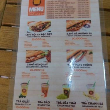 Tổng hợp- Quán Ăn Bami Bread - Hoàng Quốc Việt