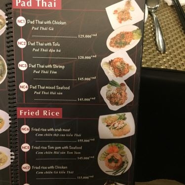 Thực đơn- Nhà Hàng Bangkok Kitchen