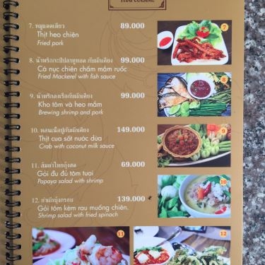 Thực đơn- Nhà Hàng Bangkok Ngon Thai Cuisine