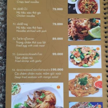 Thực đơn- Nhà Hàng Bangkok Ngon Thai Cuisine