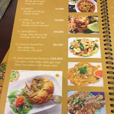 Thực đơn- Nhà Hàng Bangkok Ngon Thai Cuisine