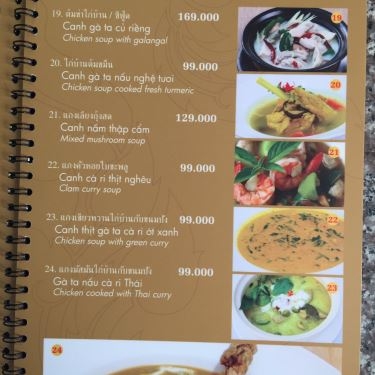 Thực đơn- Nhà Hàng Bangkok Ngon Thai Cuisine