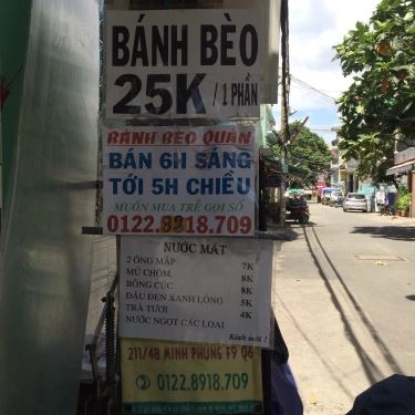 Thực đơn- Quán Ăn Bánh Bèo Quán - Minh Phụng