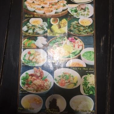 Thực đơn- Quán Ăn Bánh Bèo Quơ - Lê Văn Sỹ