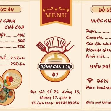 Thực đơn- Quán Ăn Bánh Canh 24