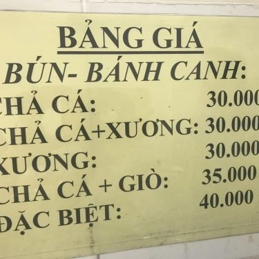Thực đơn- Quán Ăn Bánh Canh 98