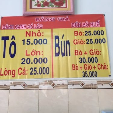 Thực đơn- Quán Ăn Quán 235 - Bánh Canh Cá Lóc