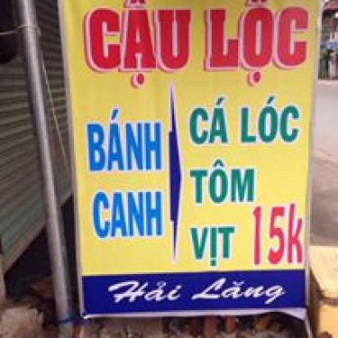 Thực đơn- Quán Ăn Bánh Canh Cá Lóc Quảng Trị